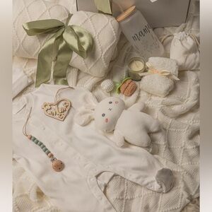 Cozy White Baby Gift Set